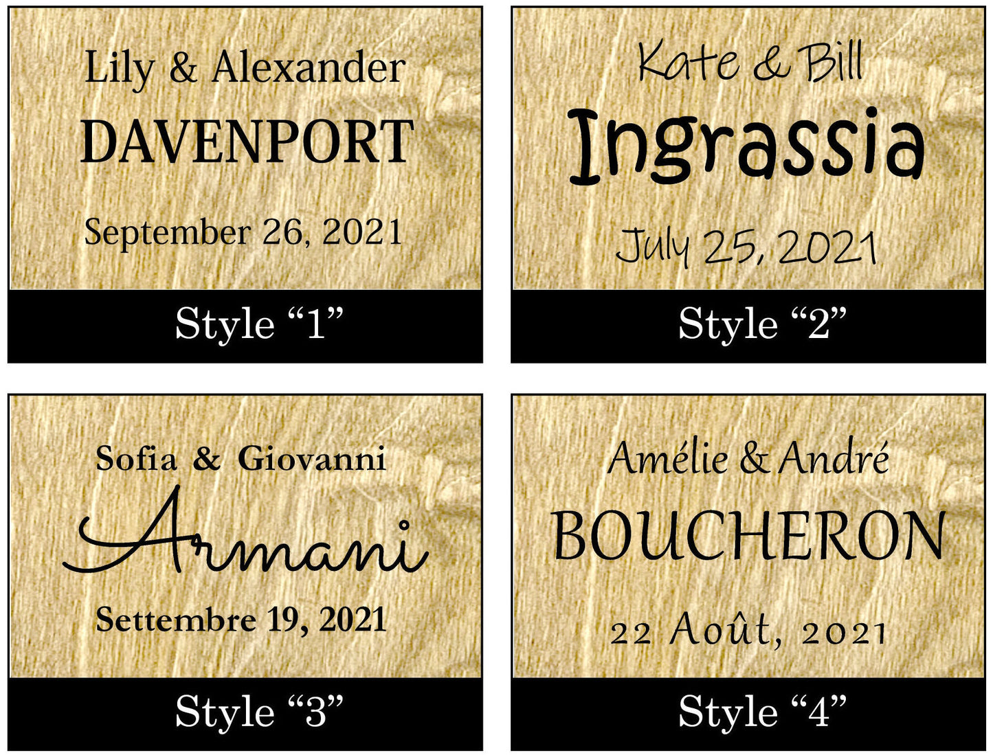 Any Letter Monogram (Natural Wood No Stain)