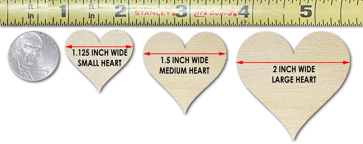 30 MIXED Heart Chips