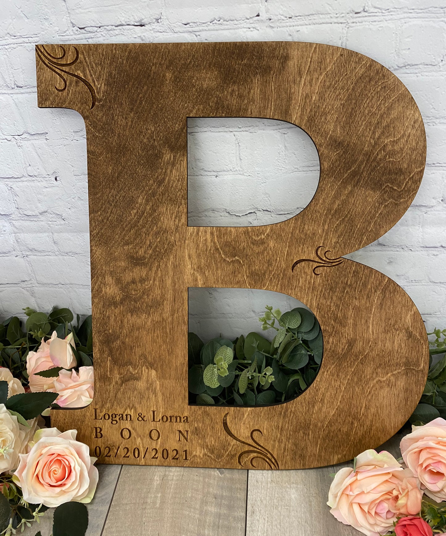 Any Letter Monogram Initial Guest Book