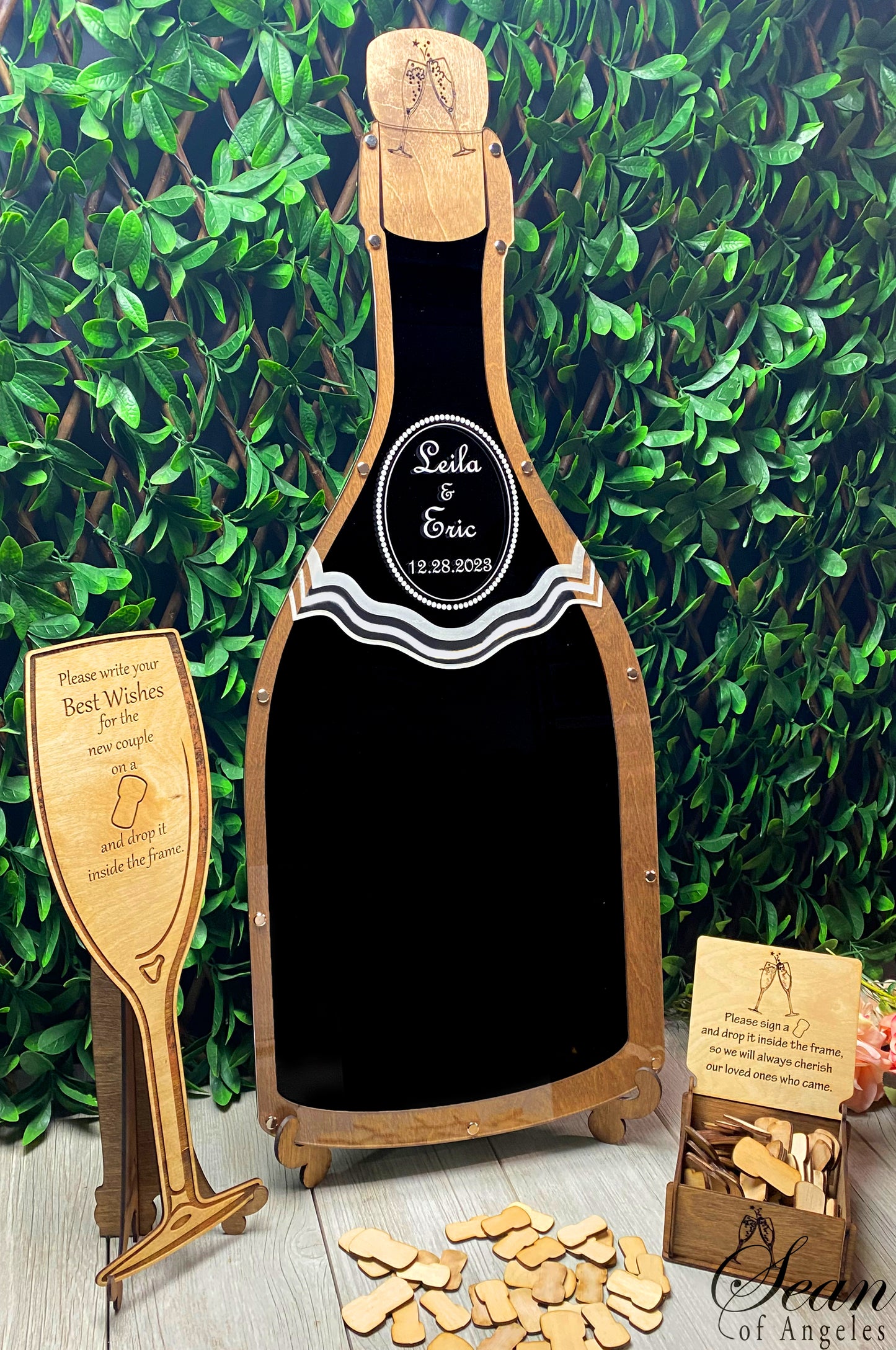 Champagne Bottle Guest Book
