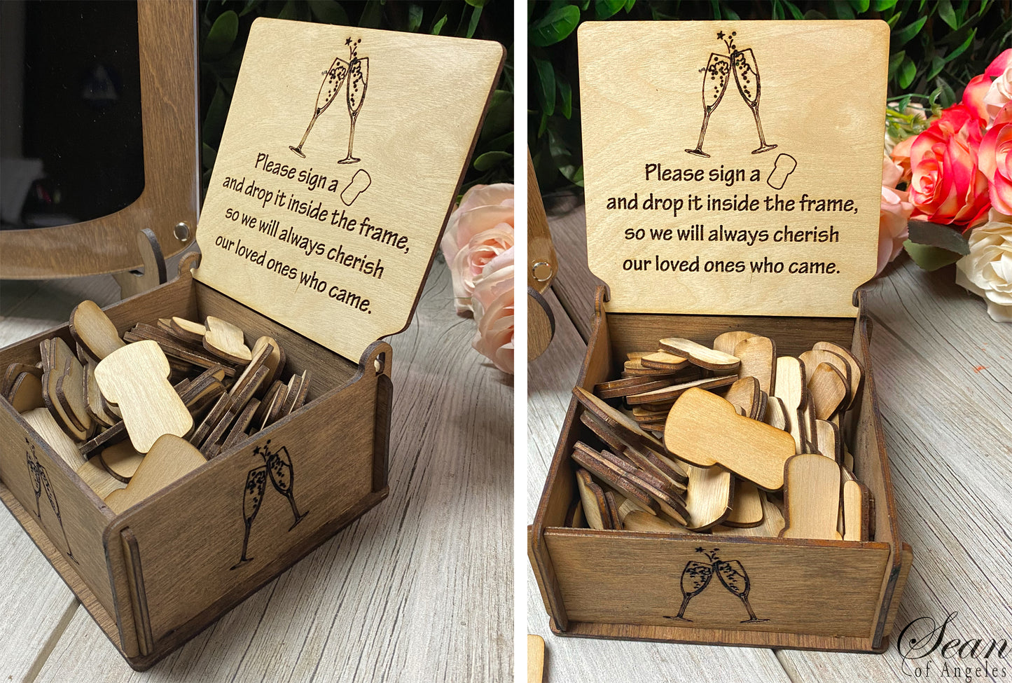 Champagne Bottle Guest Book