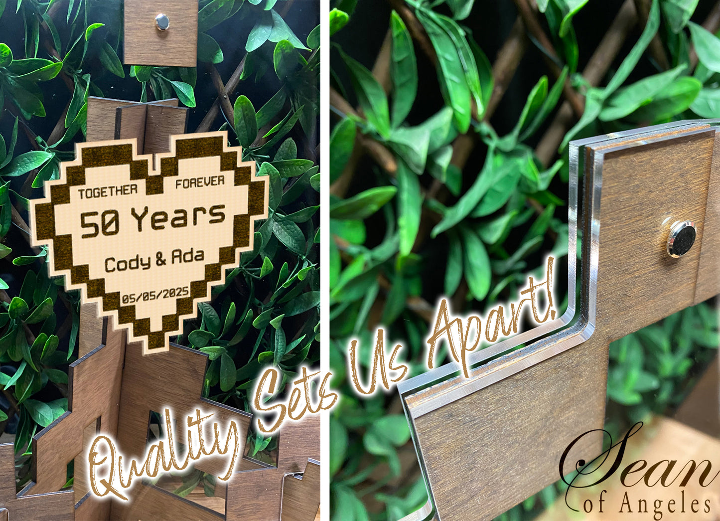 8-BIT HEART Guest Book, Pixel Art, Retro Gaming