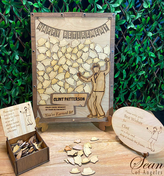 Blissful Retiree Retirement Guest Book