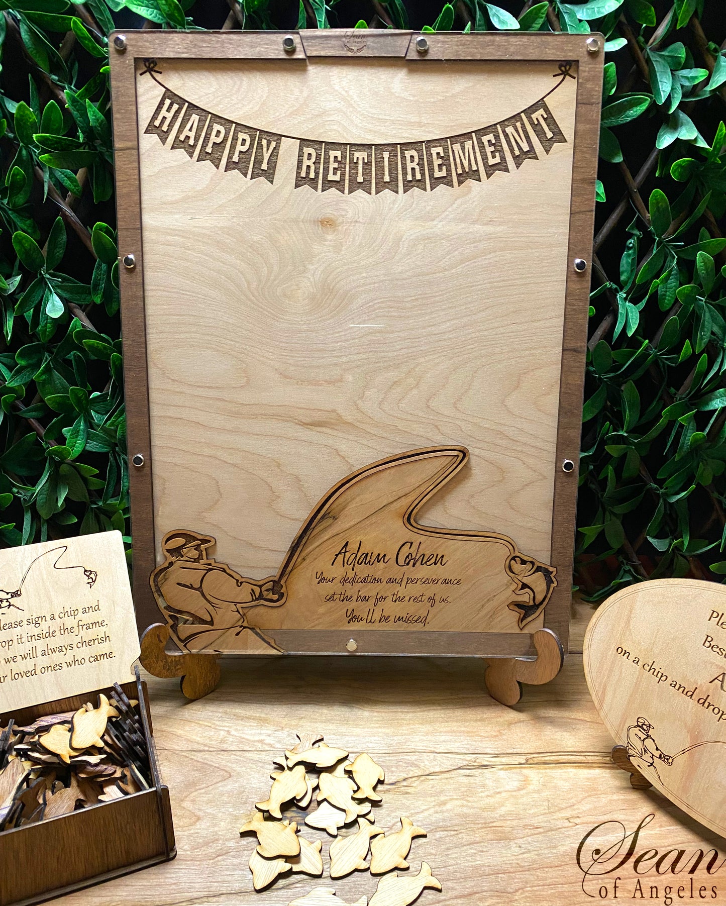 Relaxed Angler Retirement Guest Book