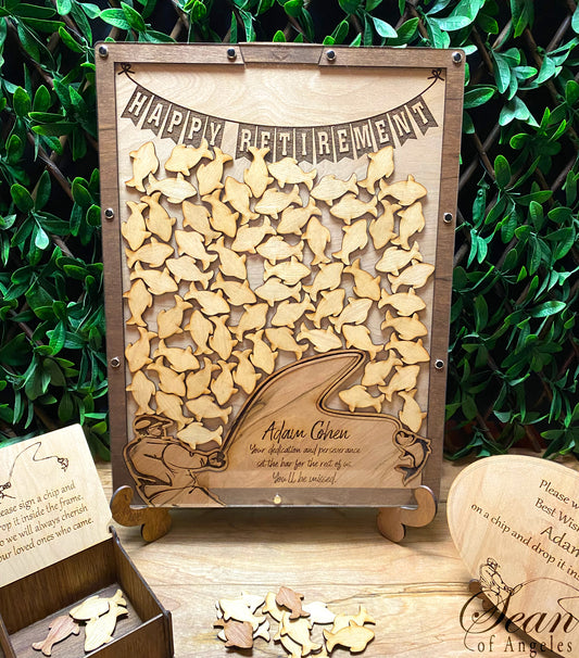 Relaxed Angler Retirement Guest Book