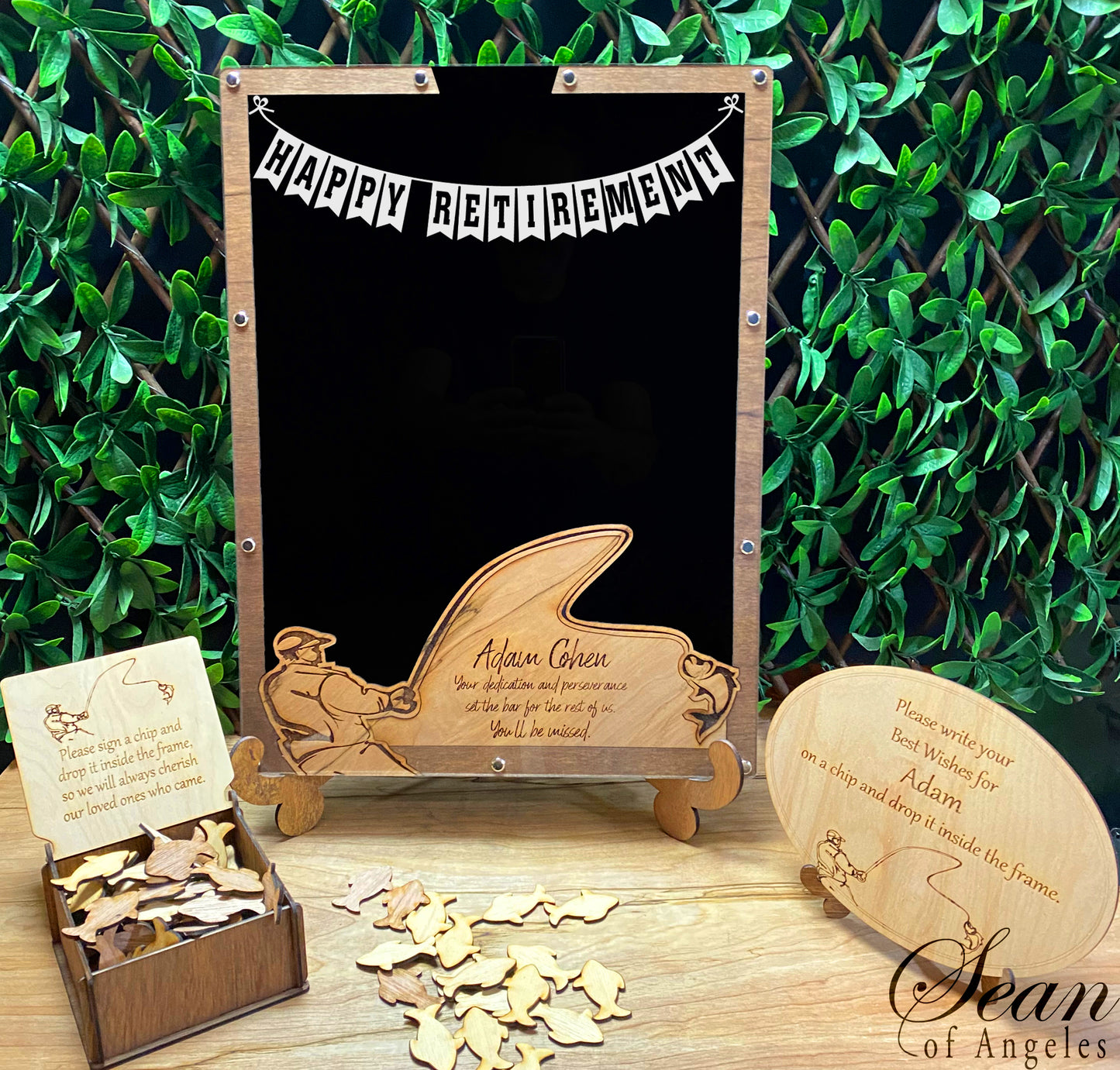 Relaxed Angler Retirement Guest Book
