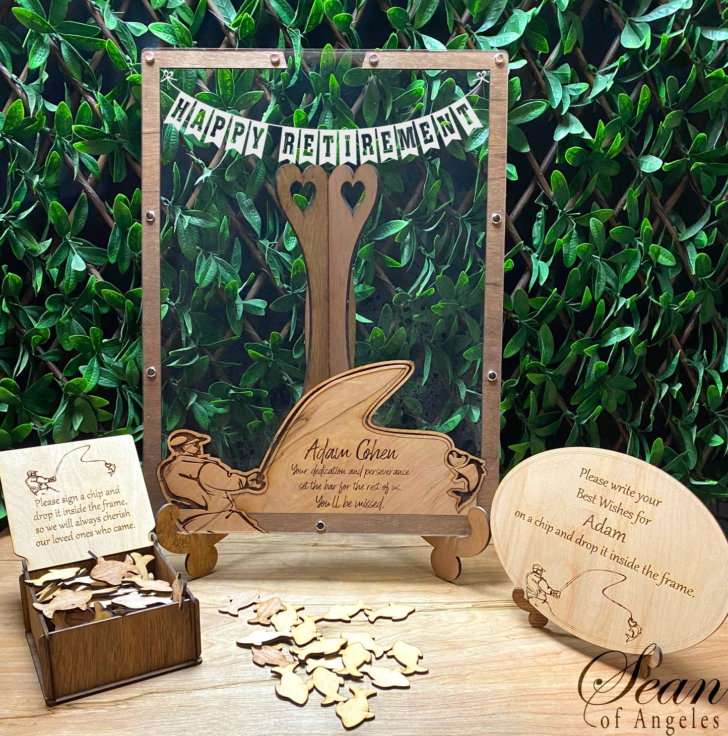 Relaxed Angler Retirement Guest Book