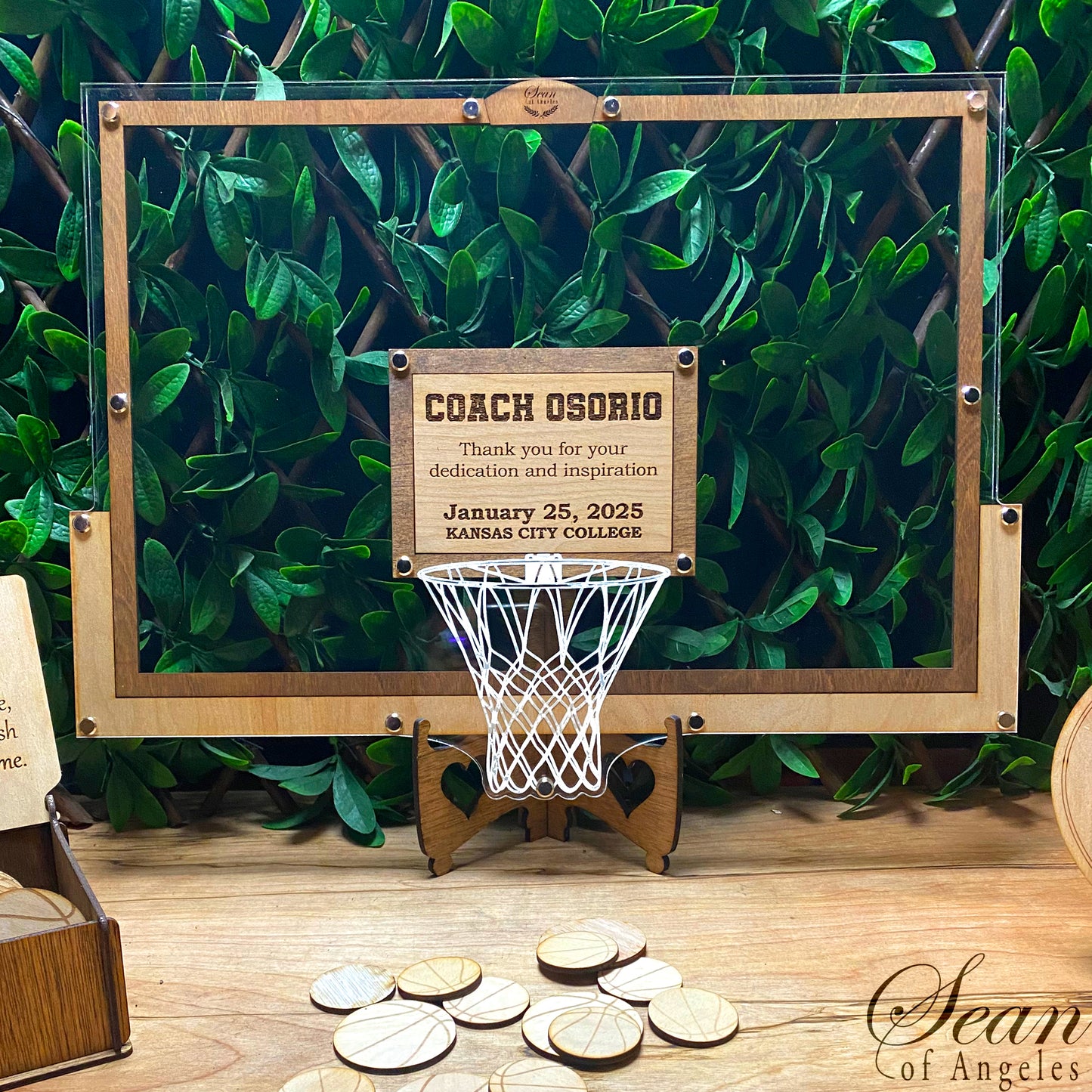 Basketball Hoop/Backboard Guest Book
