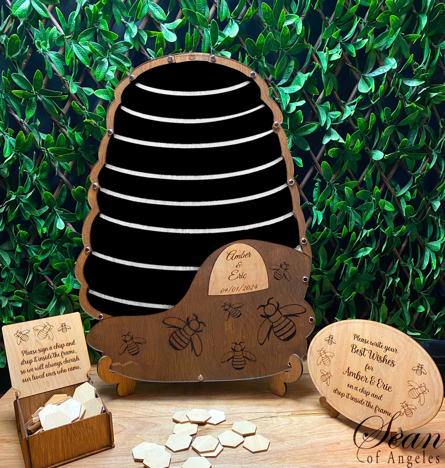 Honey Bee Beehive Guest Book