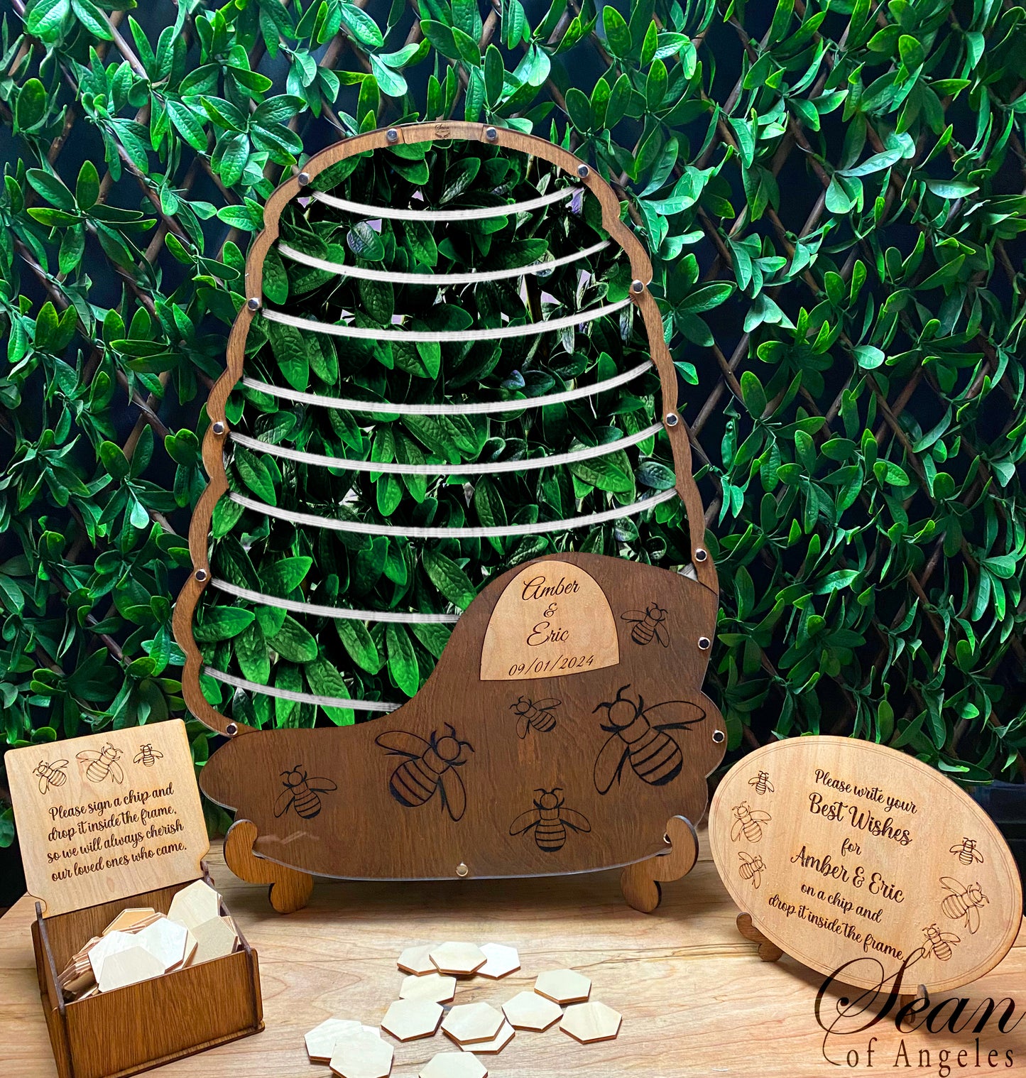 Honey Bee Beehive Guest Book