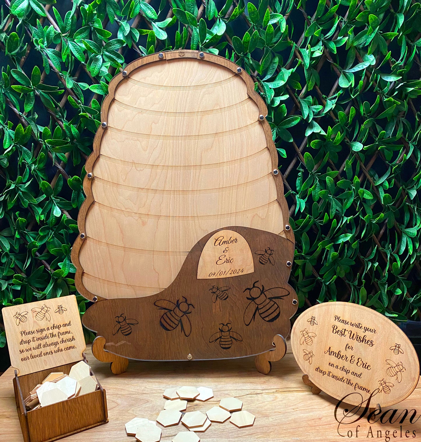 Honey Bee Beehive Guest Book