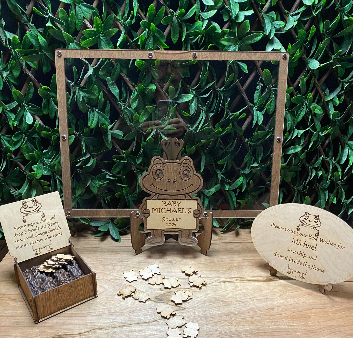 Frog Baby Shower Guest Book