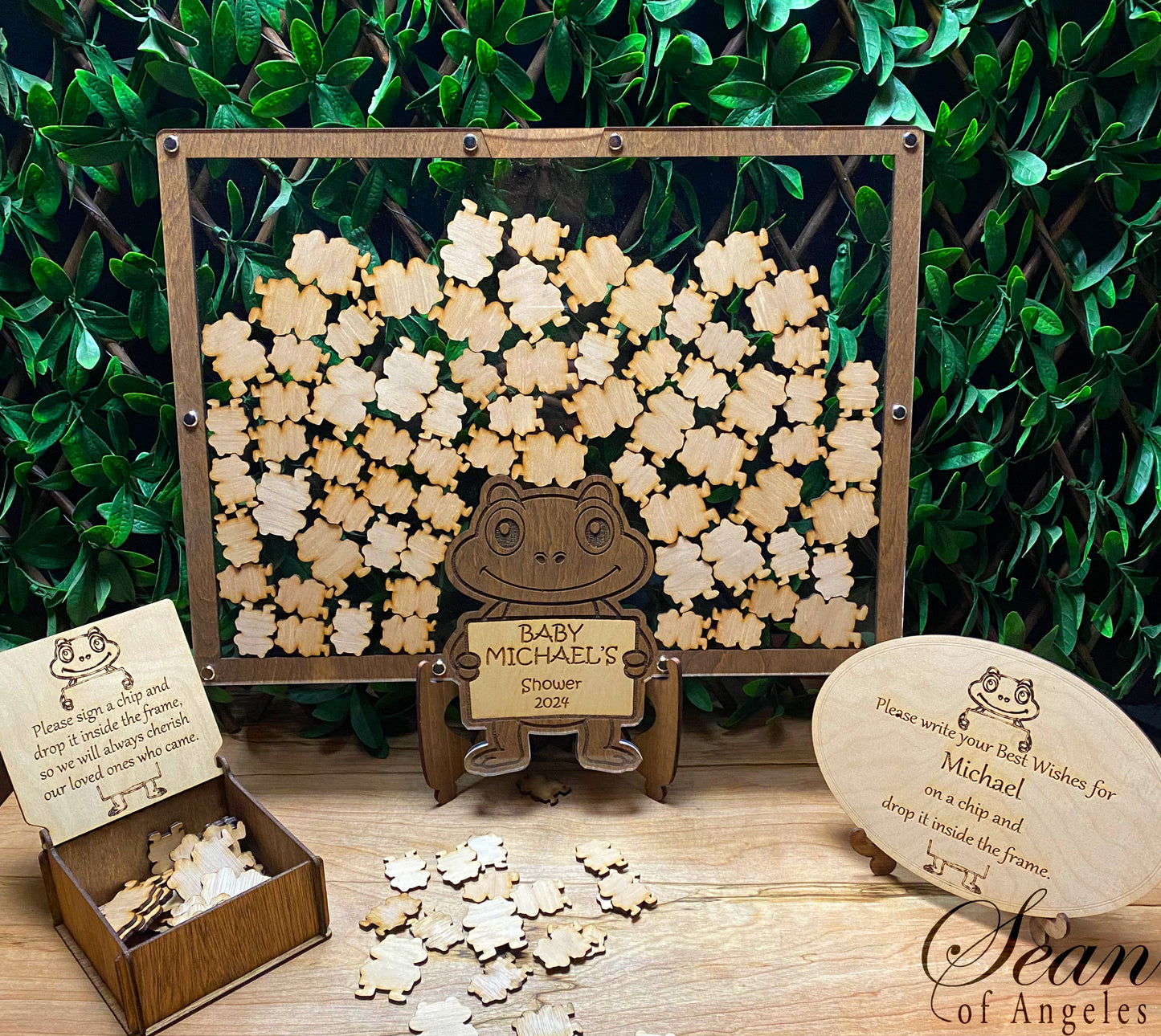 Frog Baby Shower Guest Book