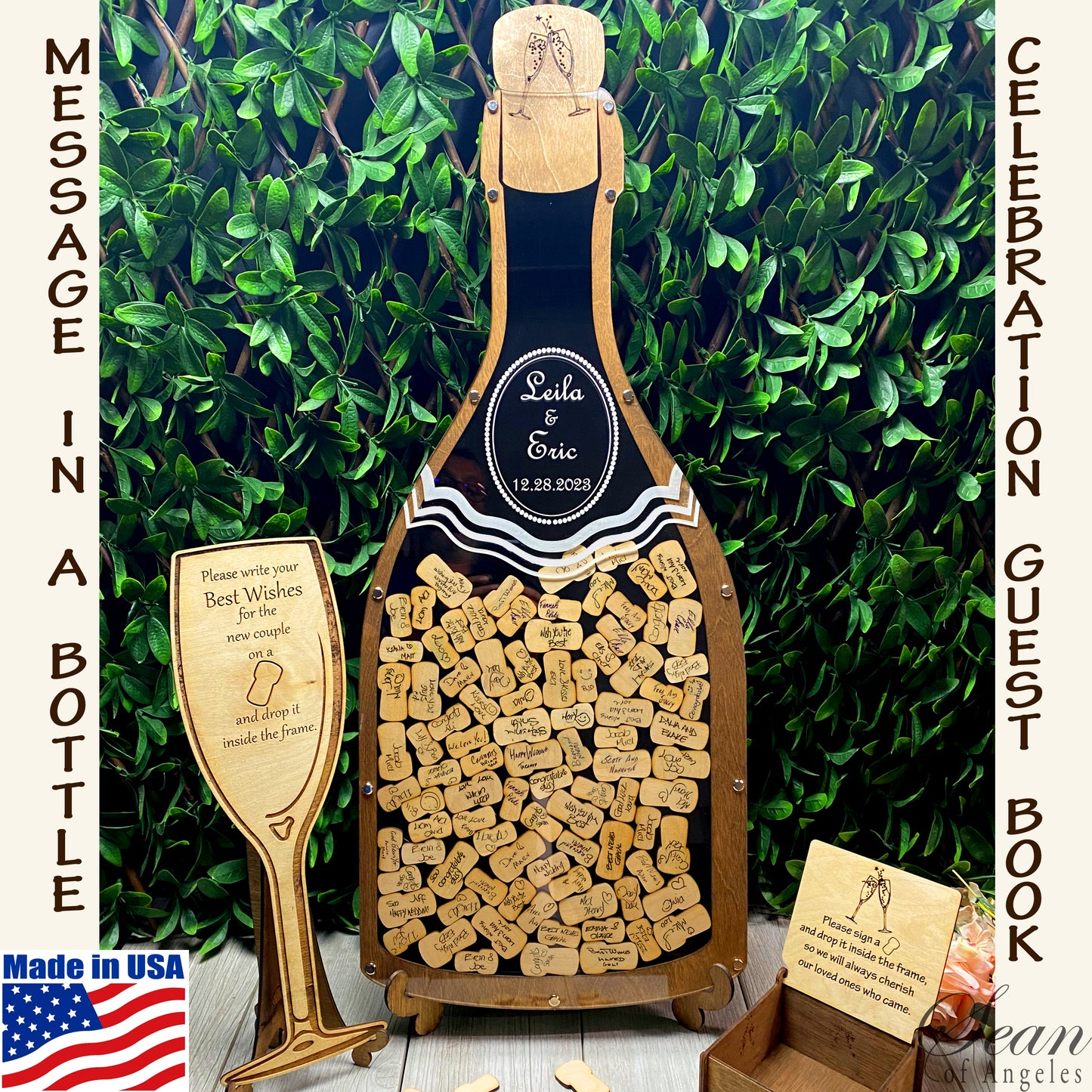 Champagne Bottle Guest Book