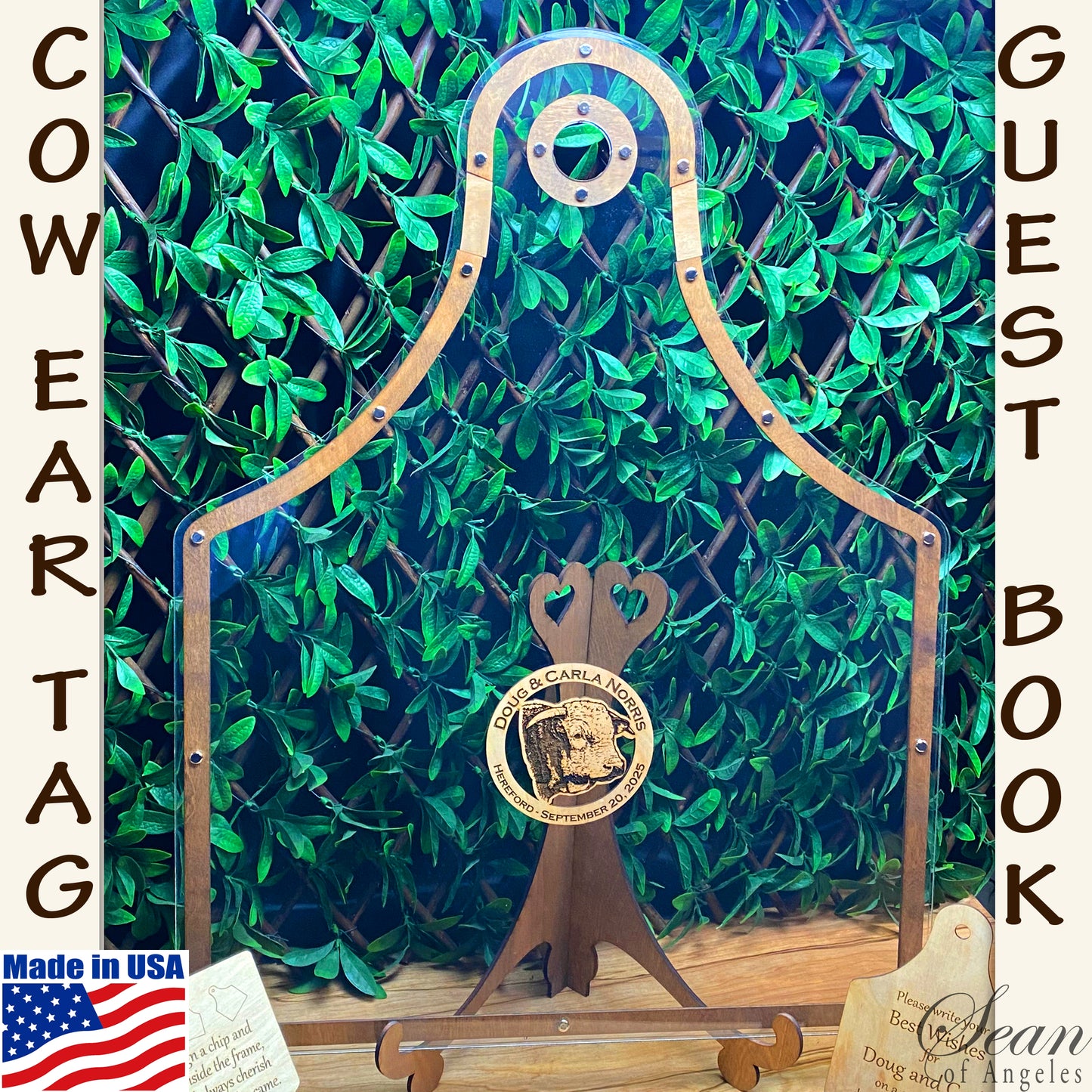 COW EAR TAG Guest Book