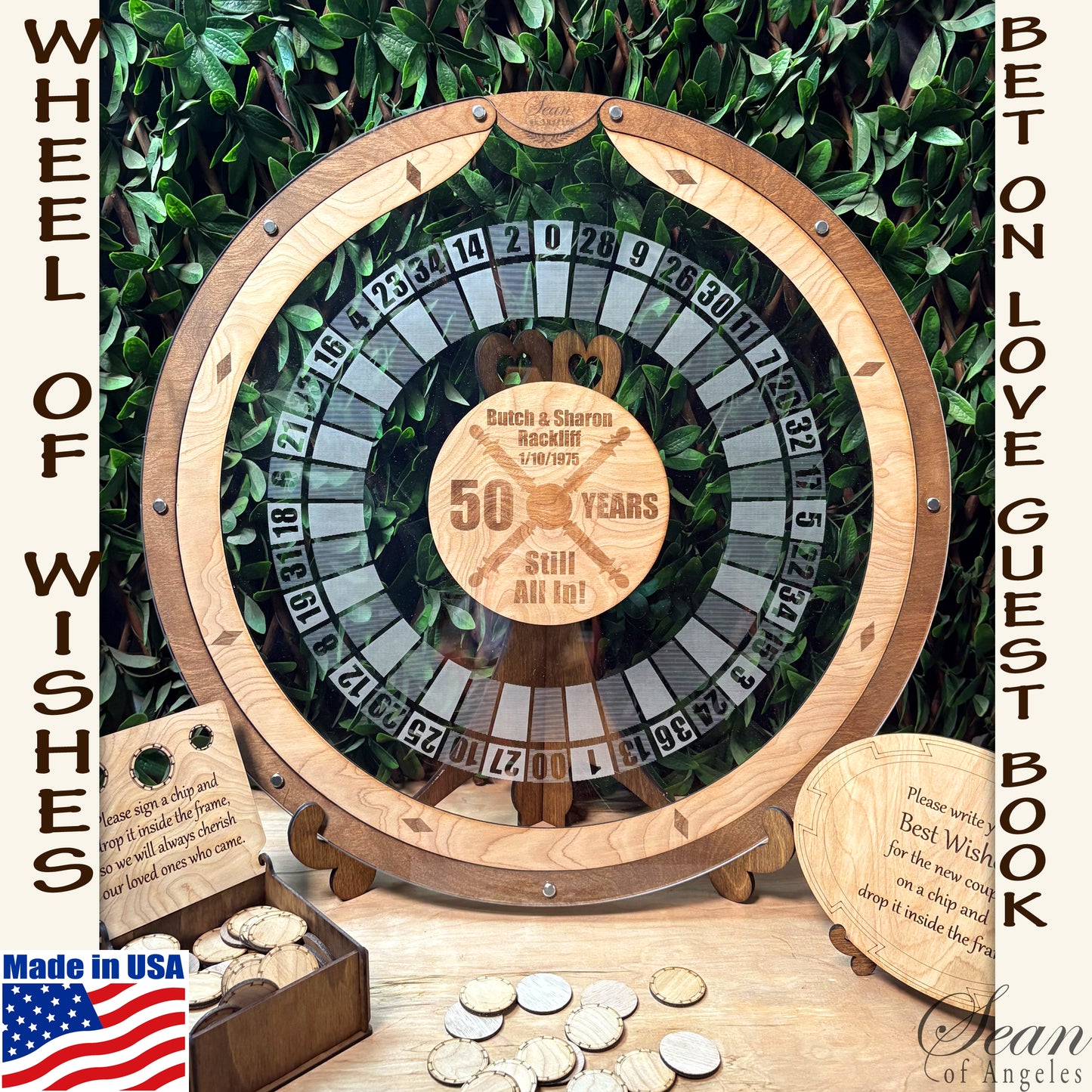 WHEEL OF WISHES Roulette Guest Book