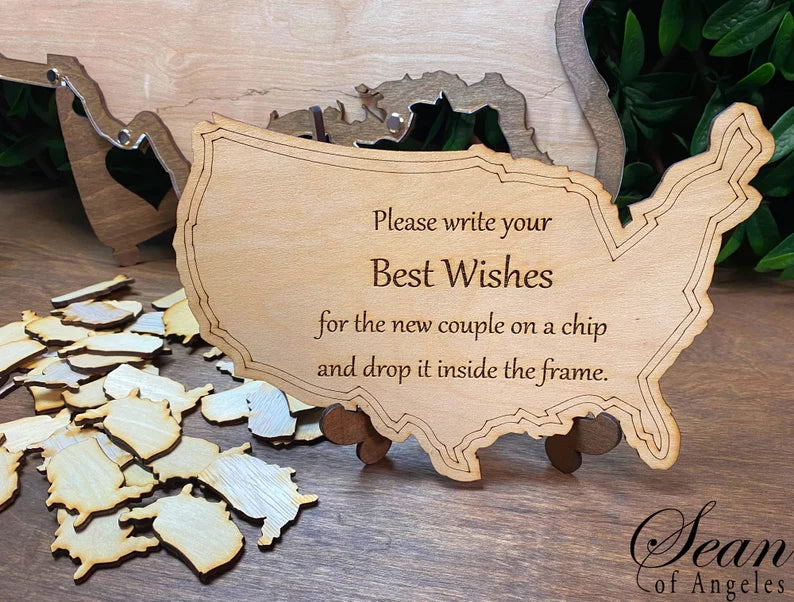USA Map Guest Book Alternative