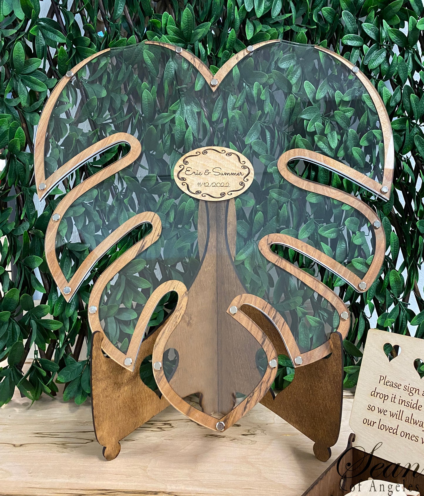 Monstera Leaf Guest Book (Comes With Monstera Leaves Shown In Reviews)