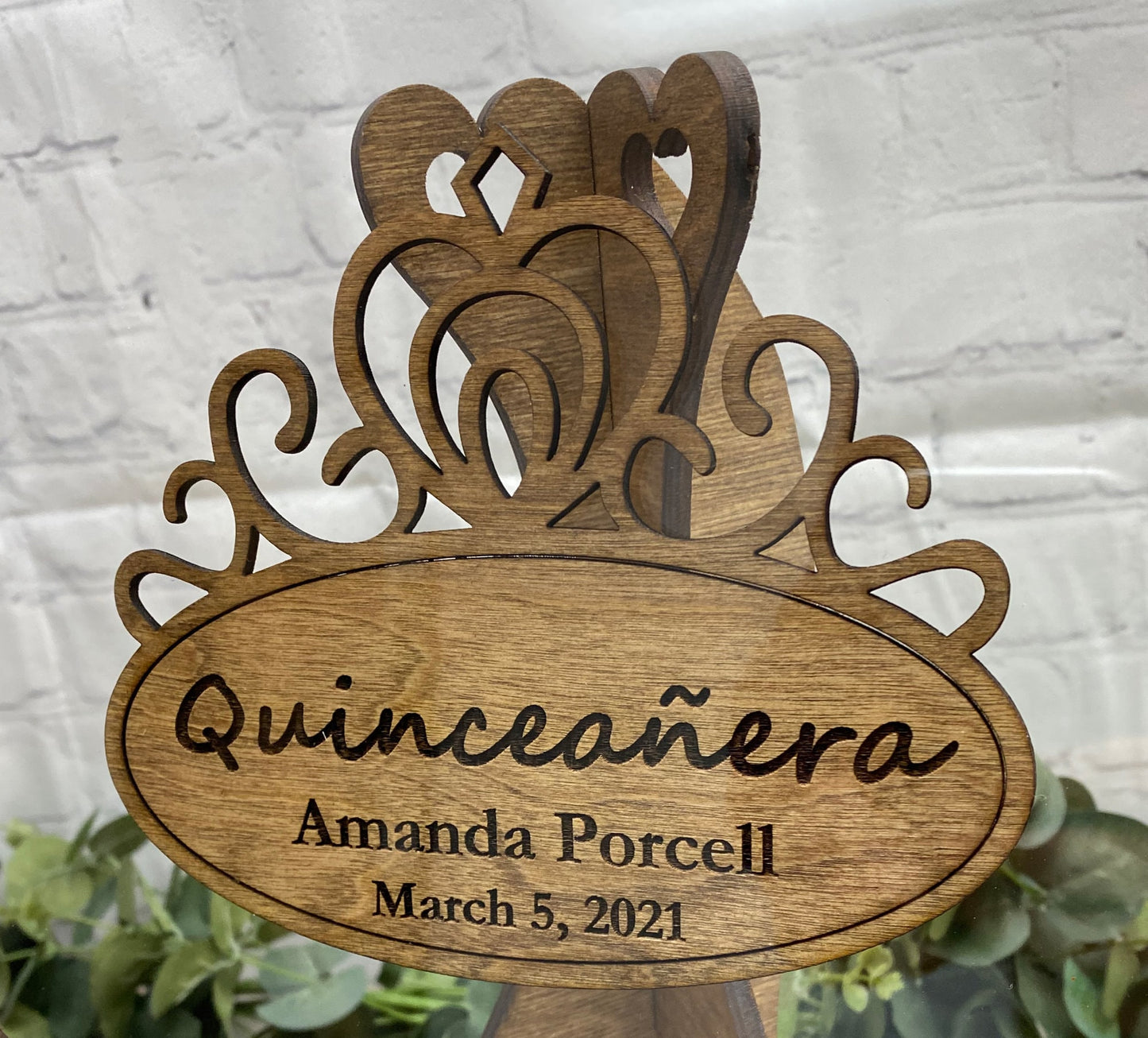 Quinceañera / Sweet 16 Heart Tiara Guest Book