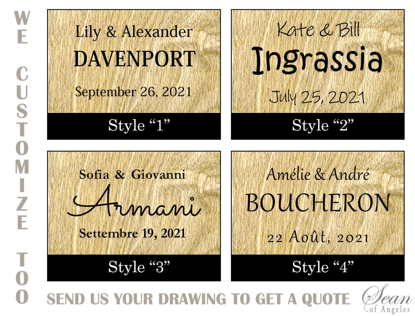 Any Letter Monogram (Acrylic Covered) Guest Book