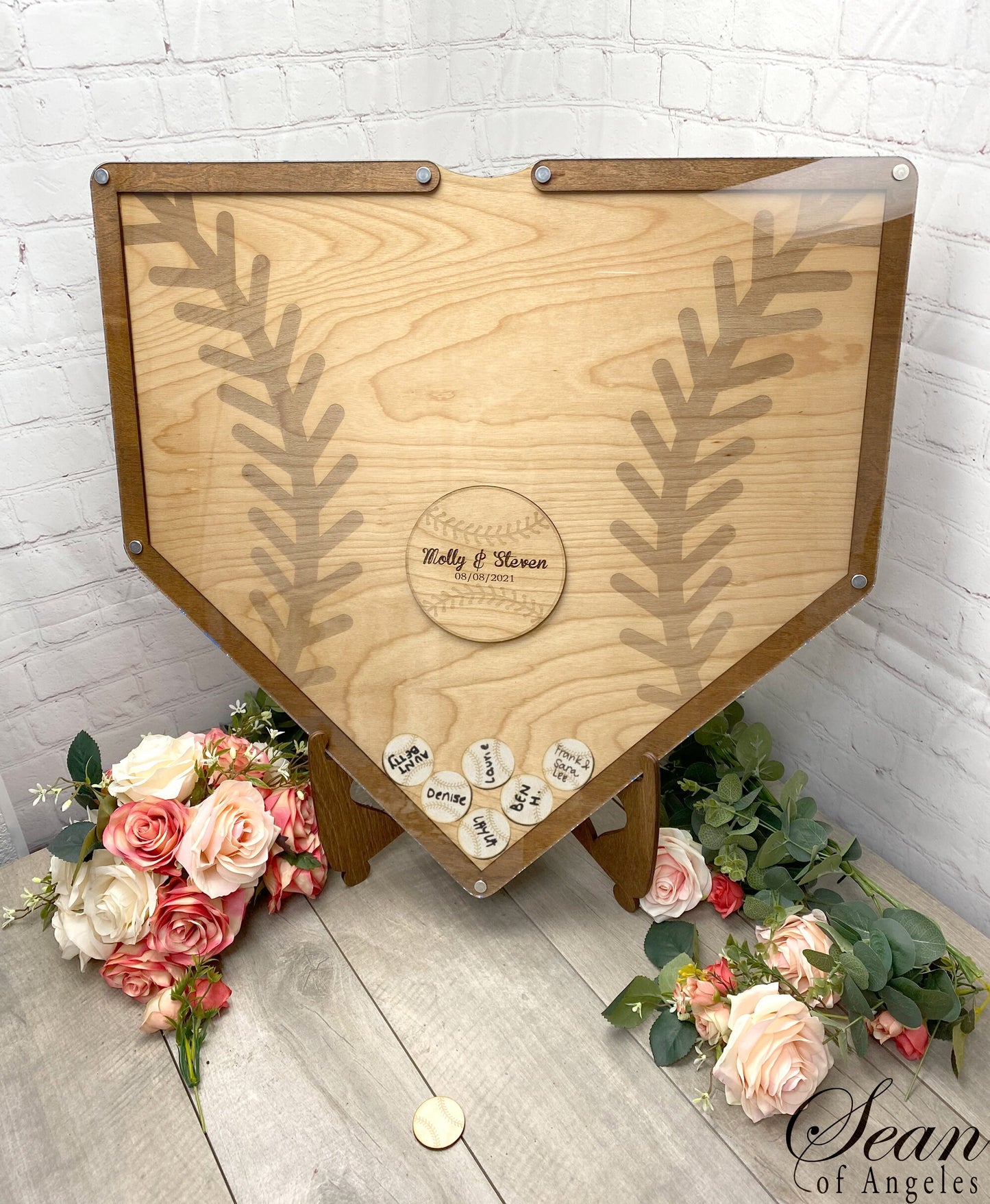 Home Plate Baseball Guest Book