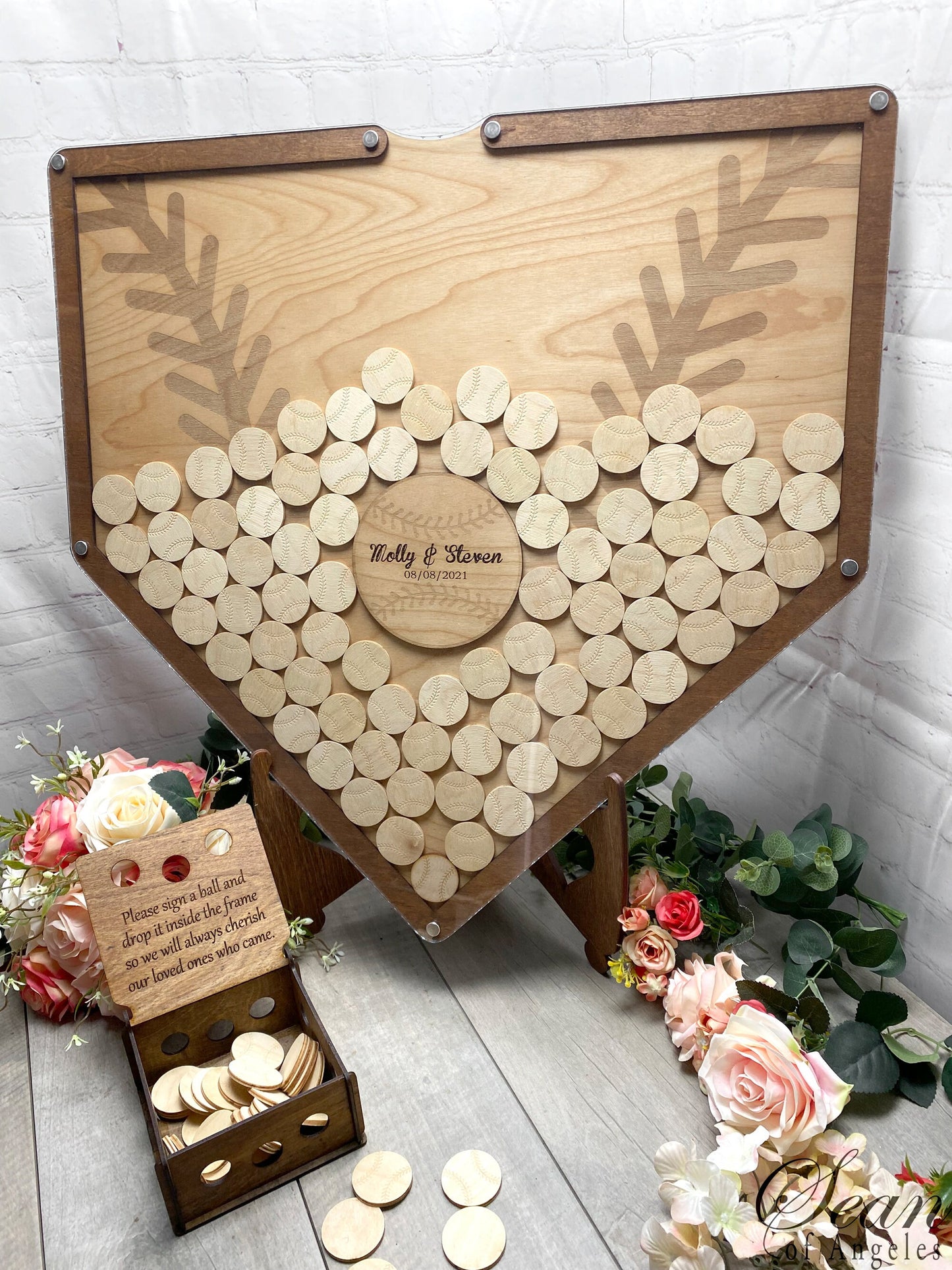 Home Plate Baseball Guest Book