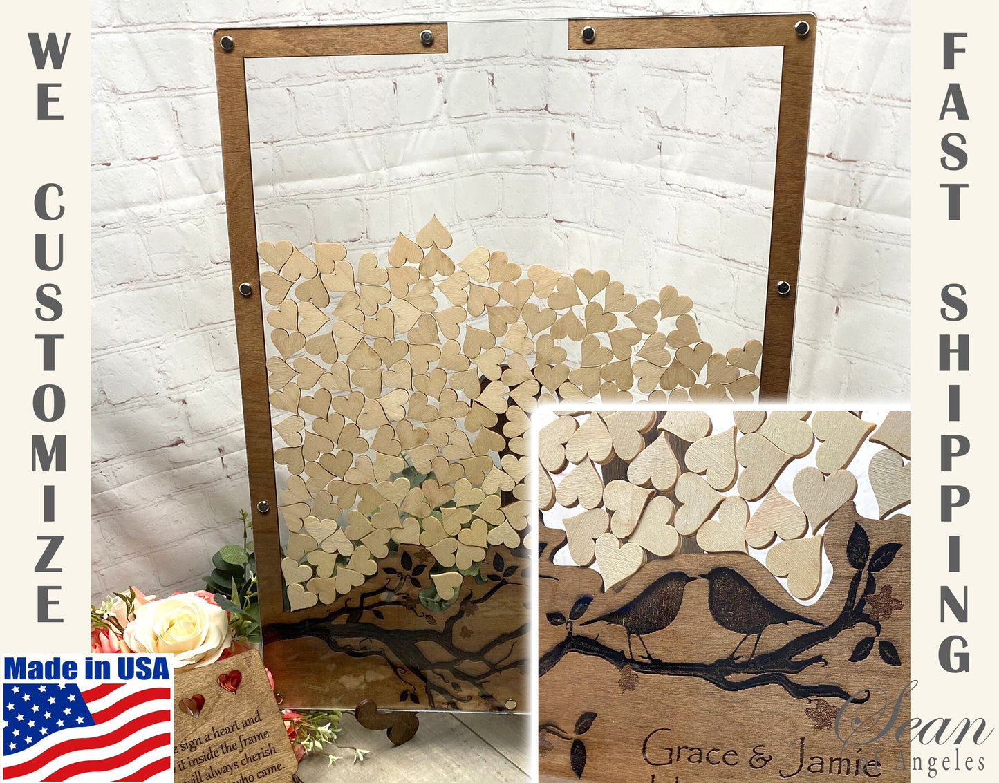 Love Birds Guest Book Alternative