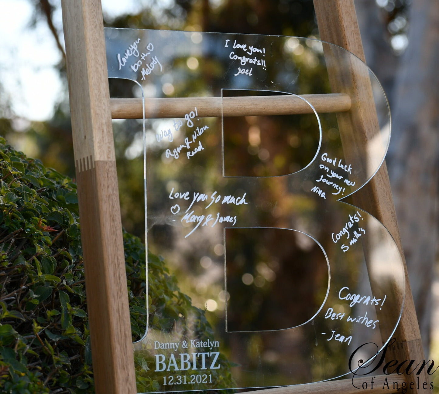 Transparent Letter Guest Book Alternative