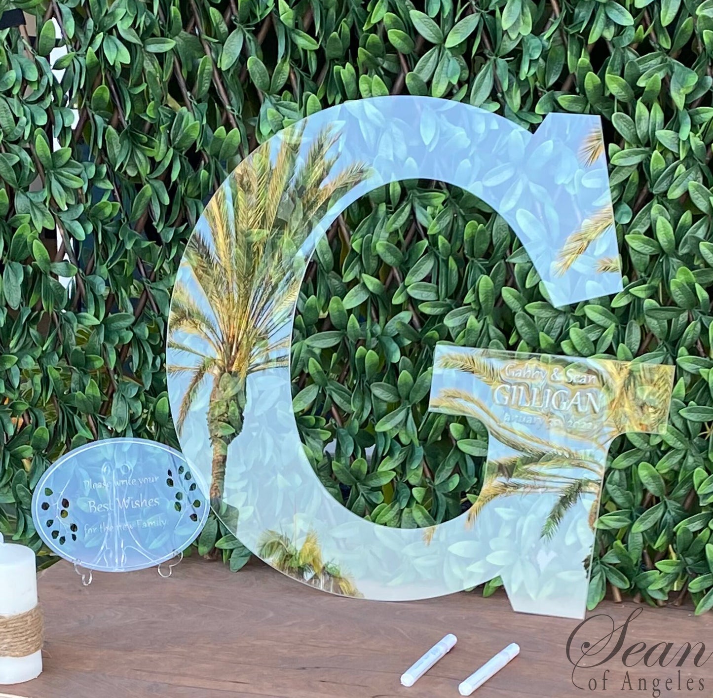 Transparent Letter Guest Book Alternative