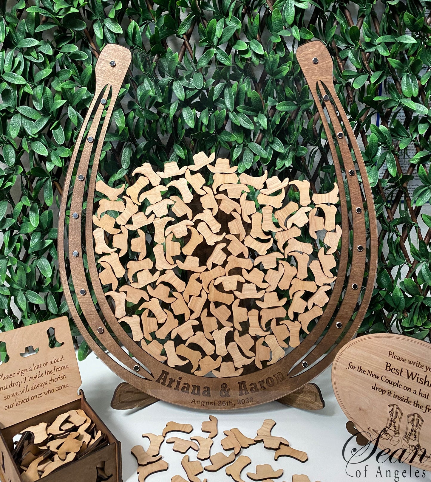Lucky Cowgirl Guest Book (Horseshoe)