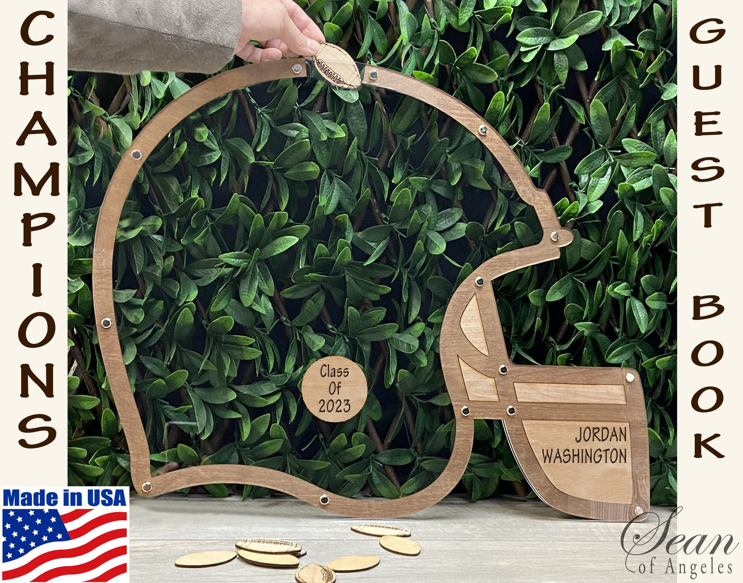 Champions Helmet Guest Book