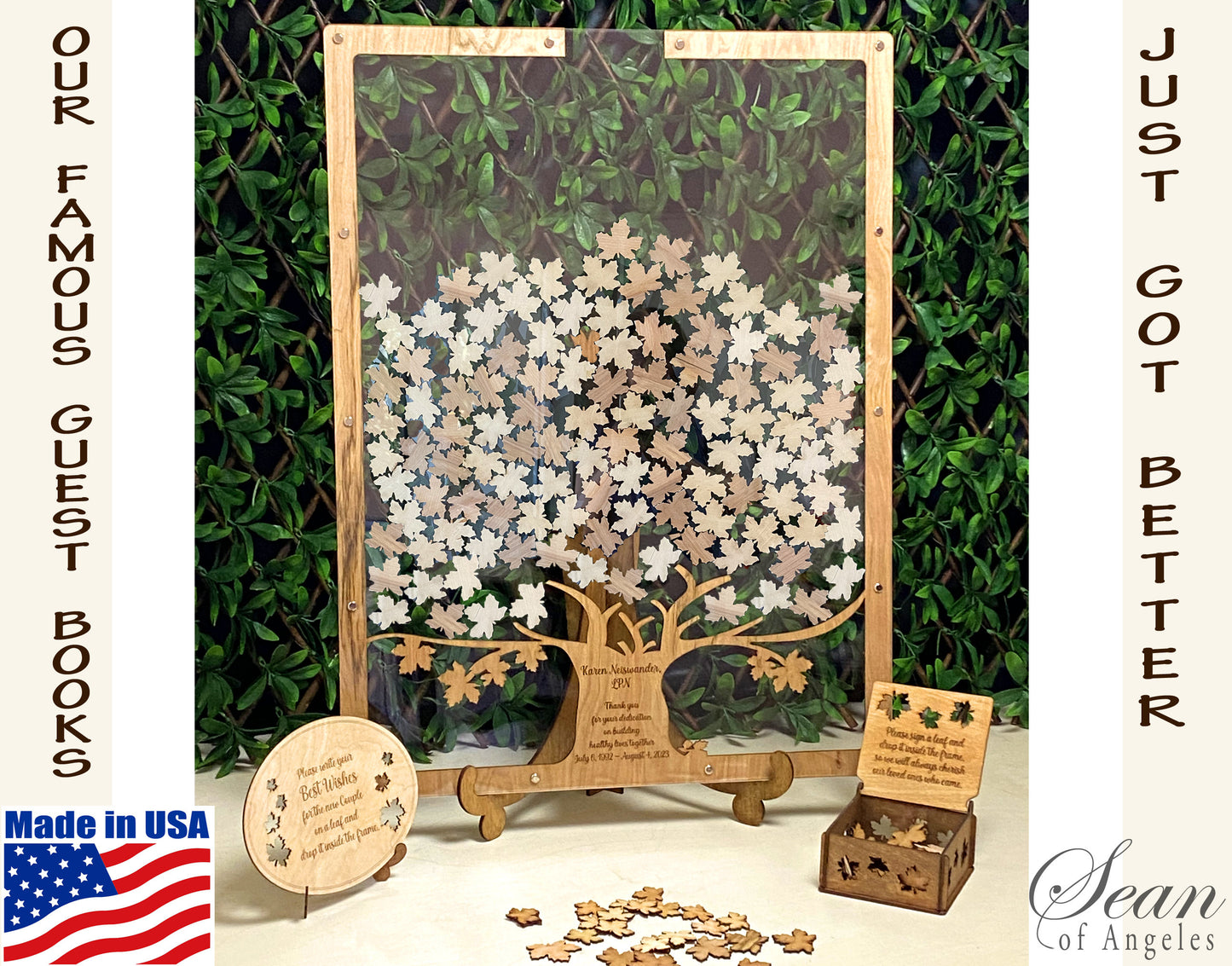 Maple Tree Rectangle Guest Book