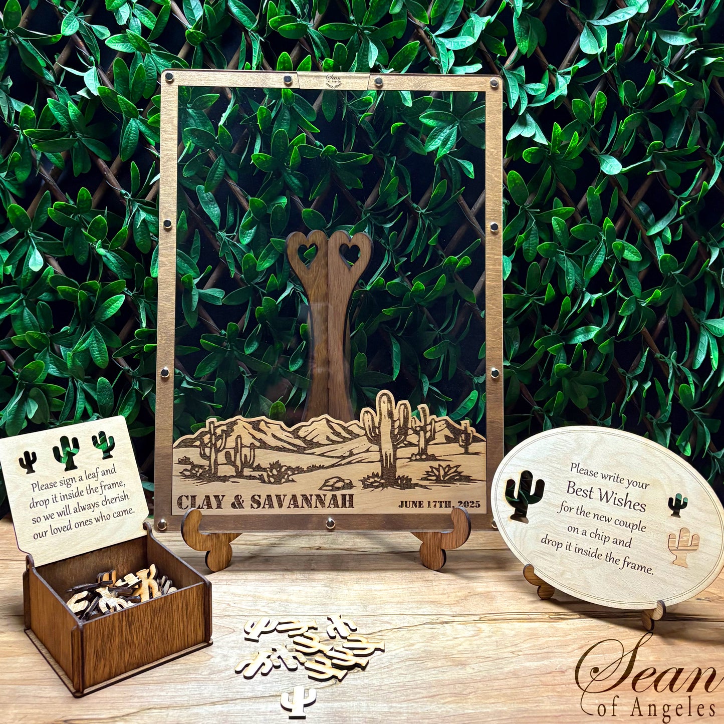 DESERT CACTUS VISTA Guest Book Alternative, Sand Dunes, Sahara