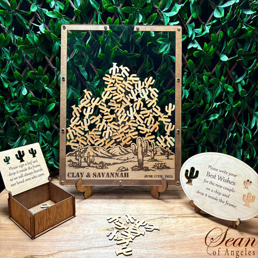 DESERT CACTUS VISTA Guest Book Alternative, Sand Dunes, Sahara