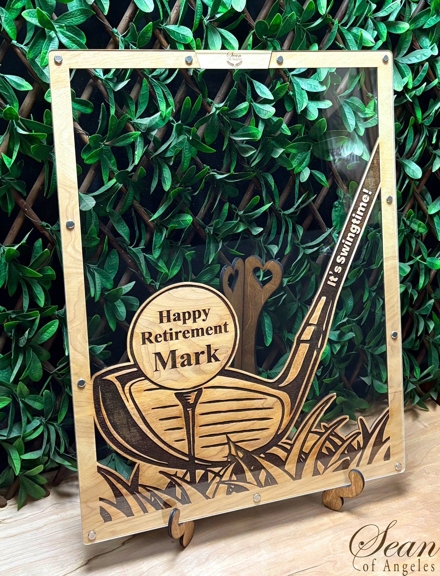 GOLF LOVER Guest Book, Golf Couch Gift, Retired & Ready to Par-Tee!