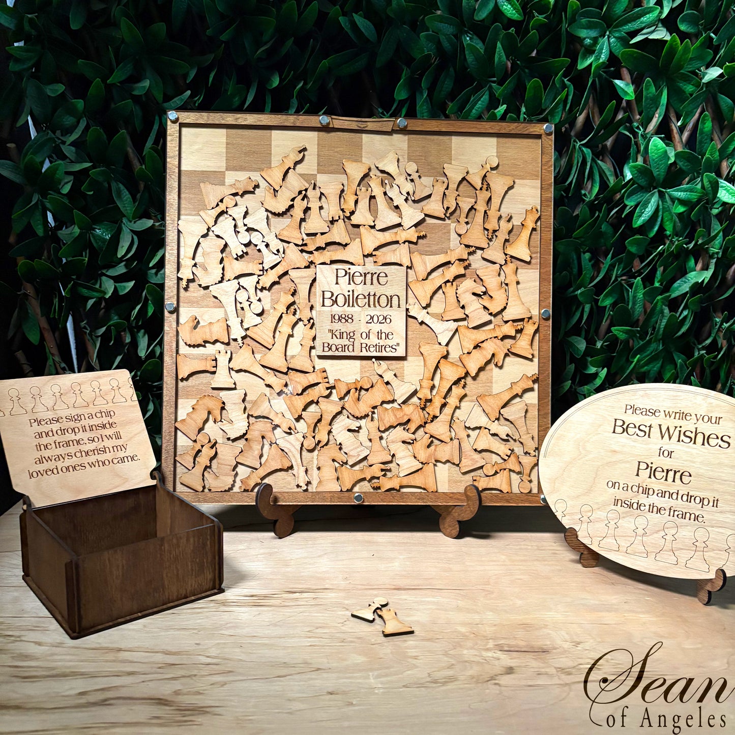 Chessboard Guest Book For Chess Master