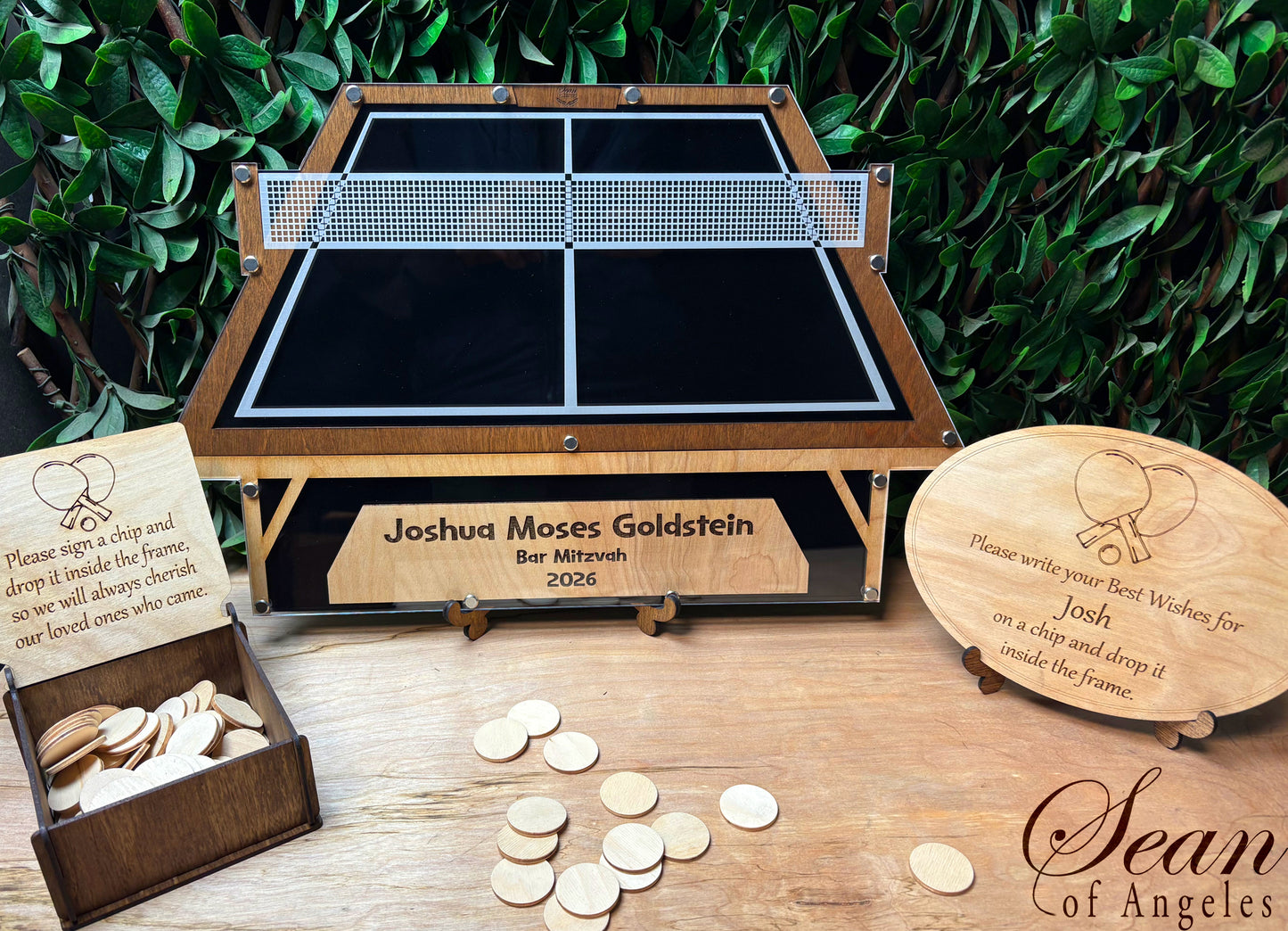 Ping Pong Table Tennis Guest Book