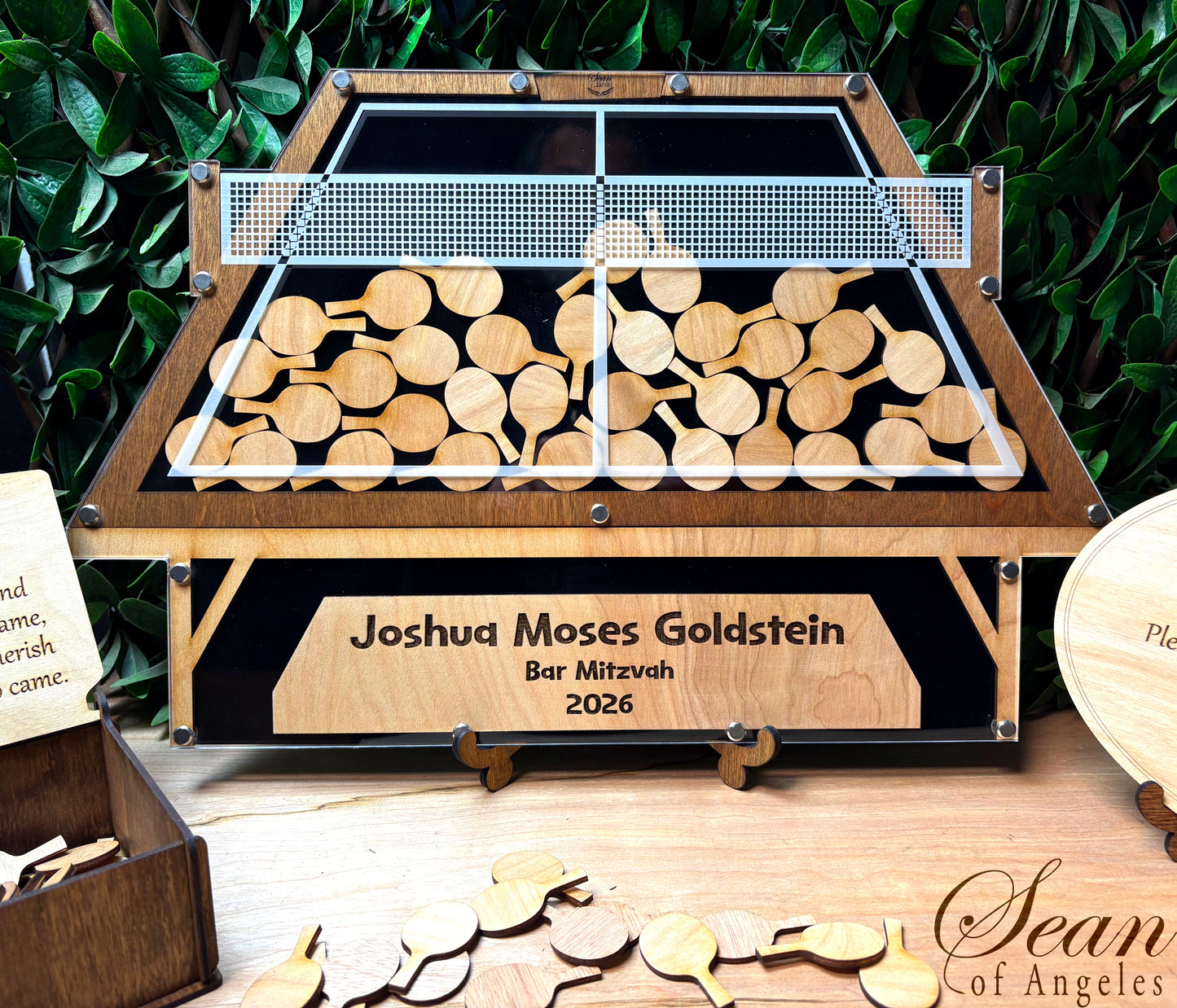 Ping Pong Table Tennis Guest Book