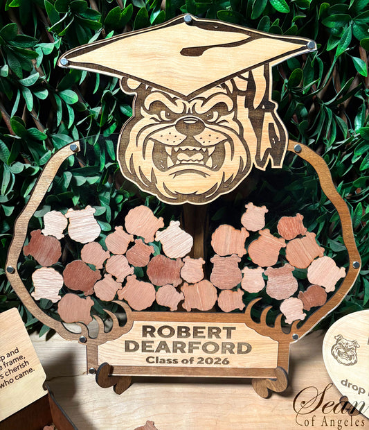 BULLDOG Graduations Guest Book Alternative