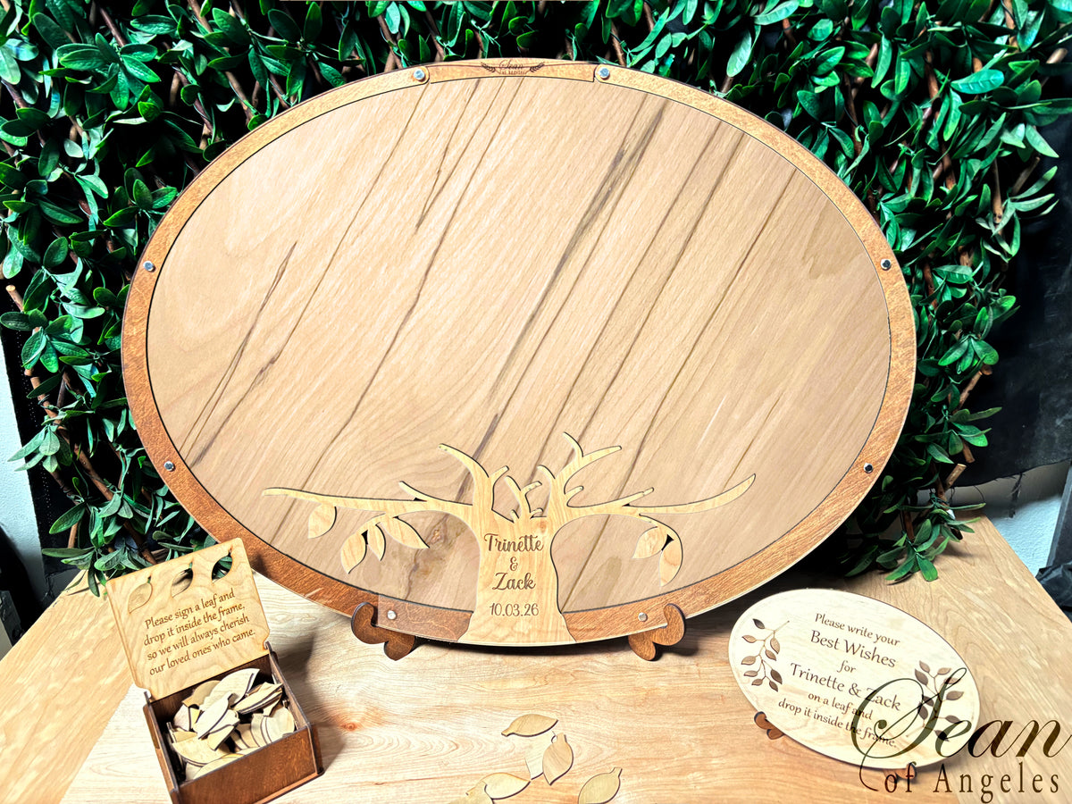 Oval "Tree of Life" Guest Book Alternative