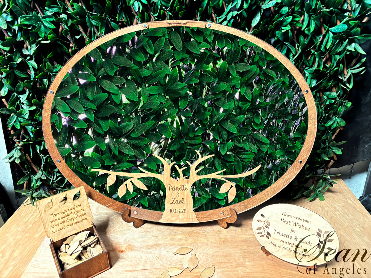 Oval "Tree of Life" Guest Book Alternative