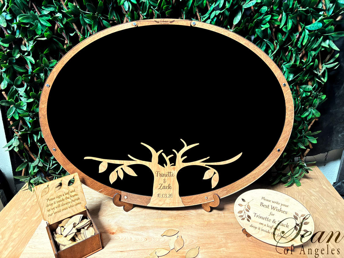 Oval "Tree of Life" Guest Book Alternative