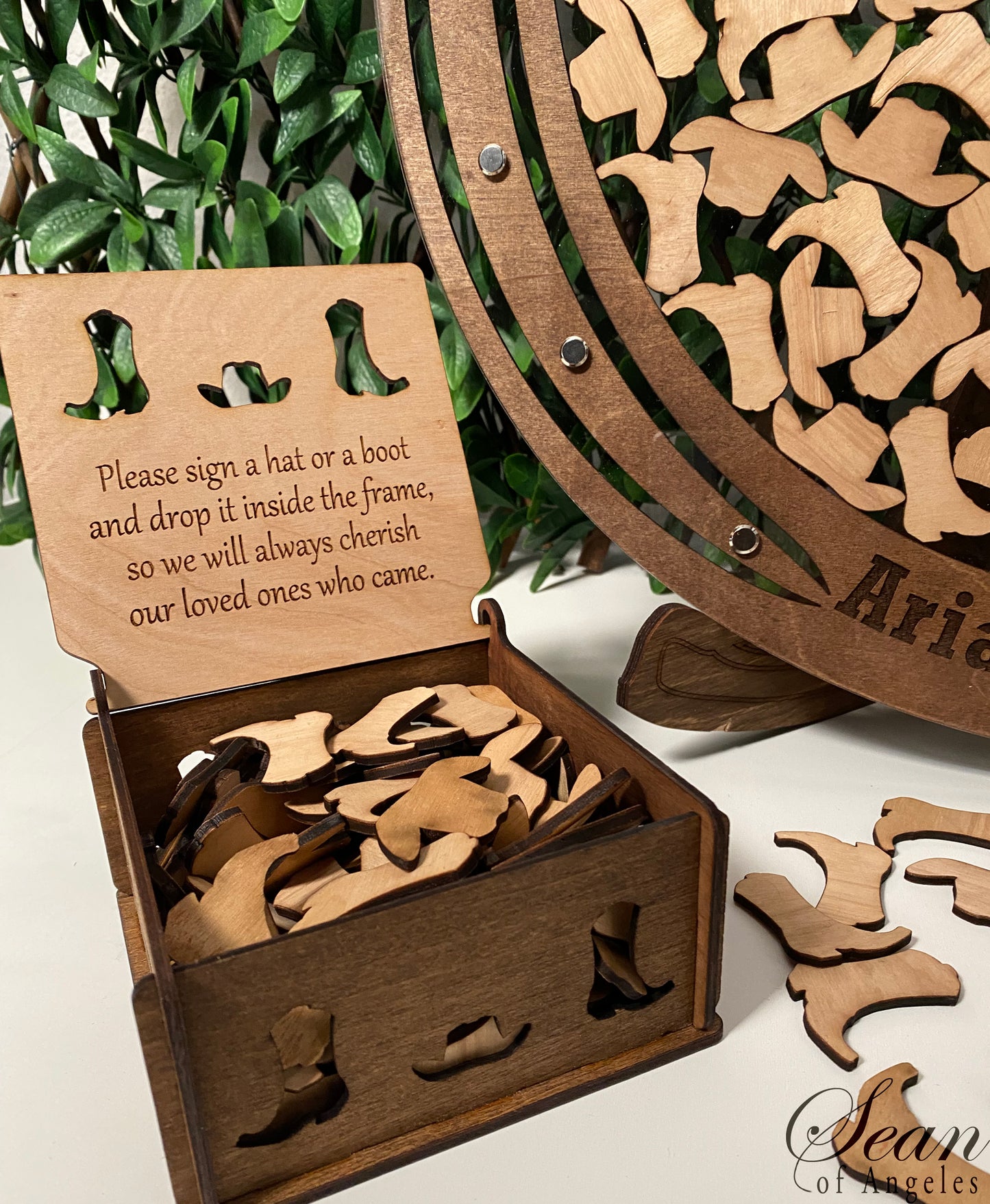 Lucky Cowgirl Guest Book (Horseshoe)