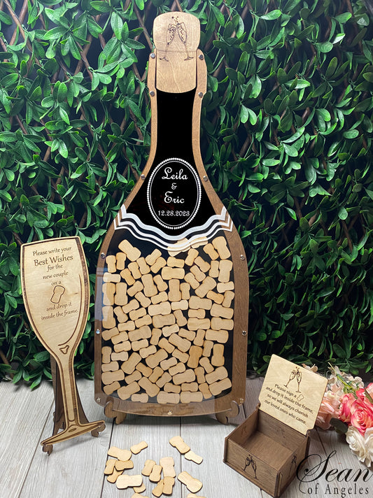 Champagne Bottle Guest Book