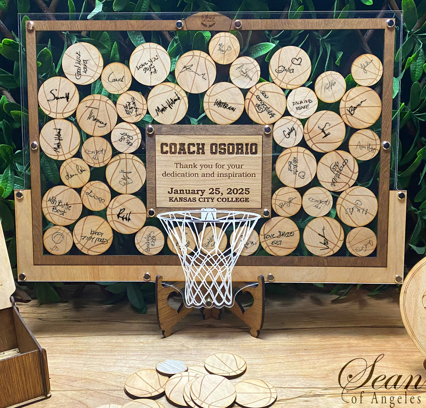 Basketball Hoop/Backboard Guest Book