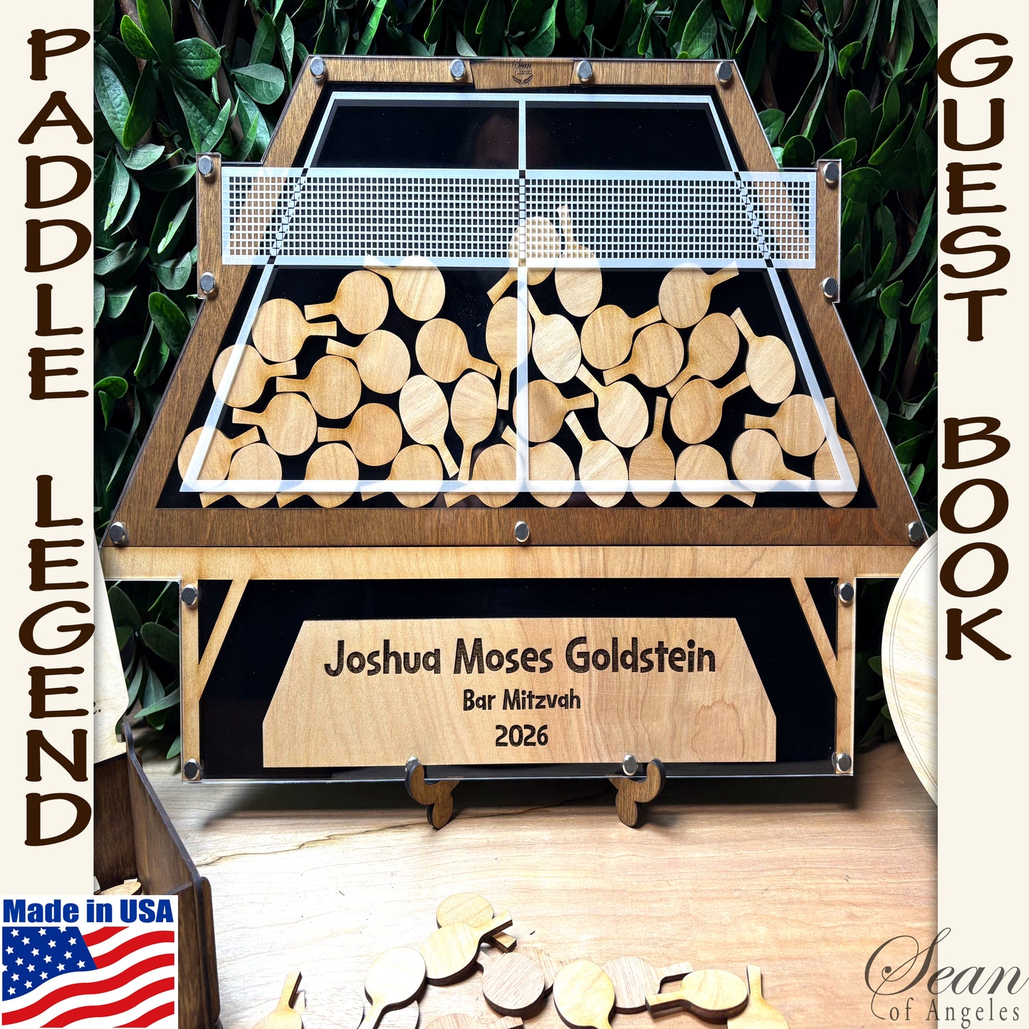 Ping Pong Table Tennis Guest Book
