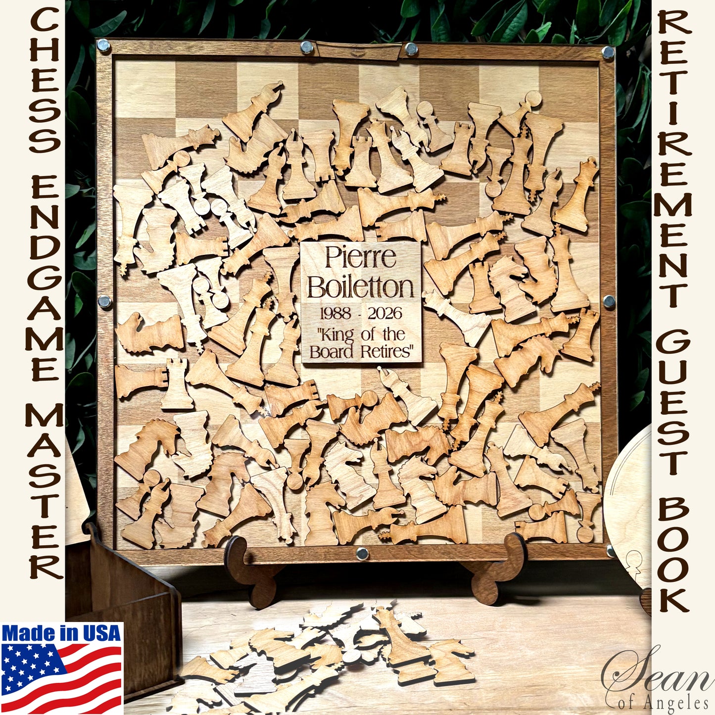 Chessboard Guest Book For Chess Master