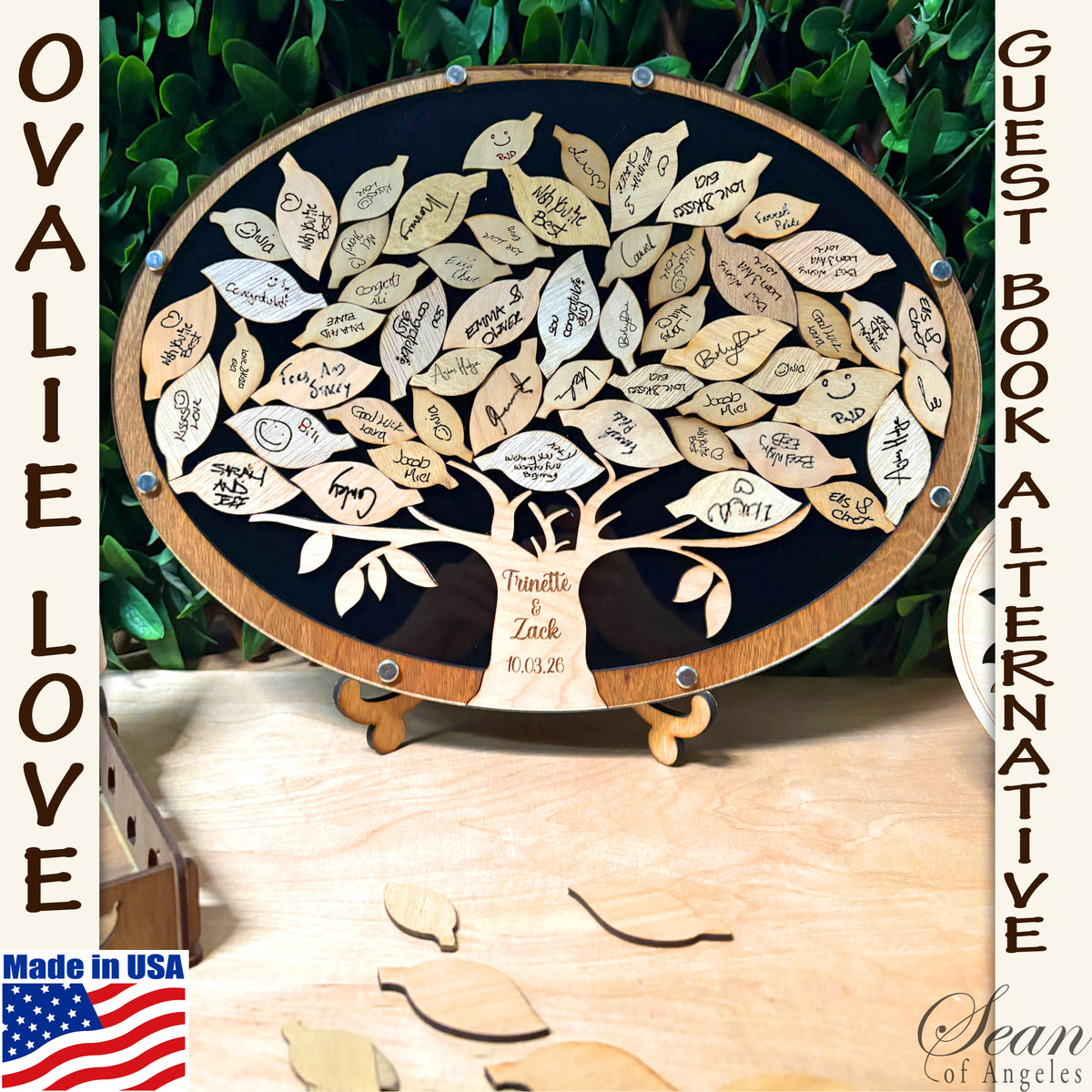 Oval "Tree of Life" Guest Book Alternative