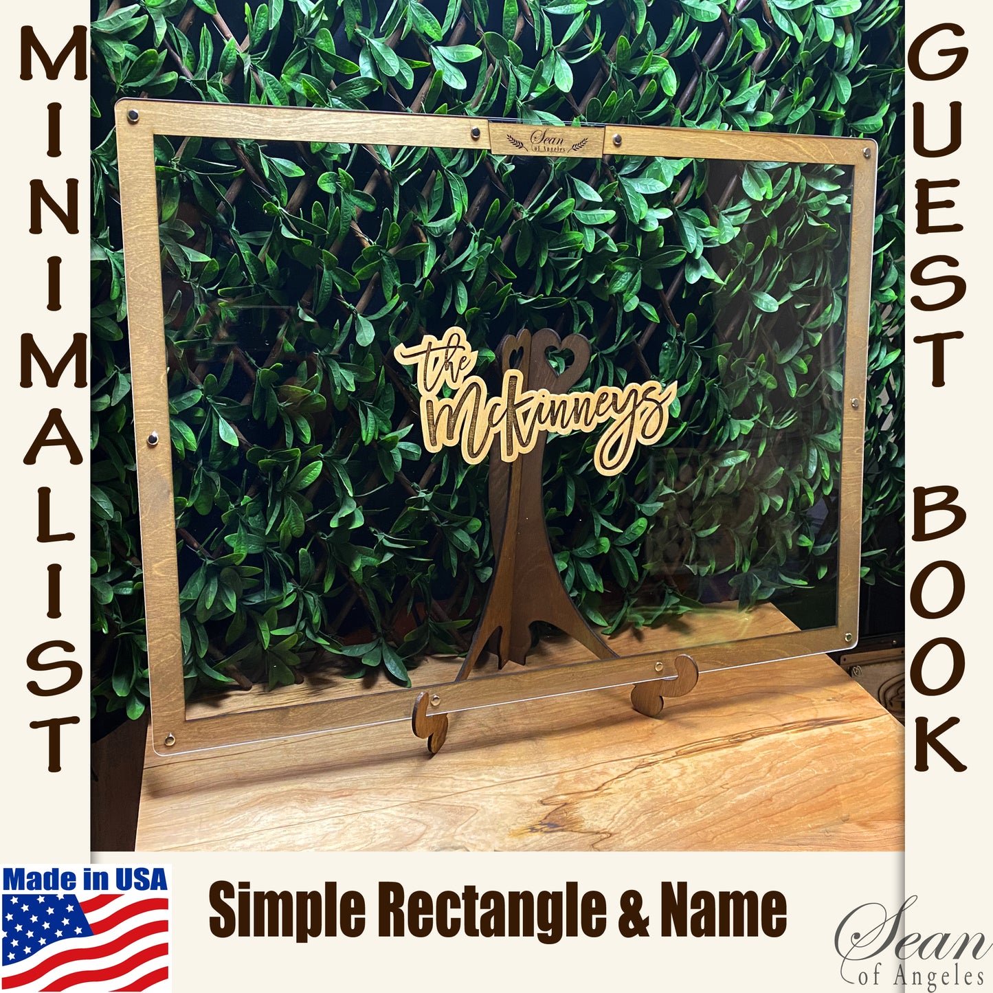 Minimalist Guest Book Alternative, Simple & Elegant Keepsake