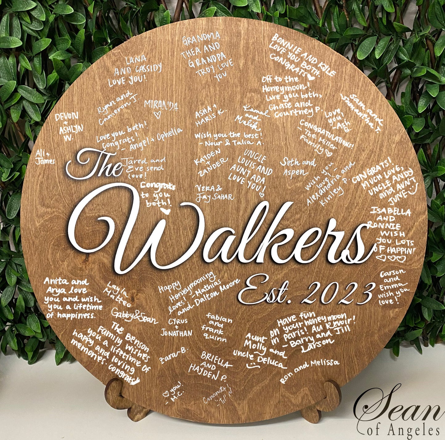 Circle Sign Guest Book